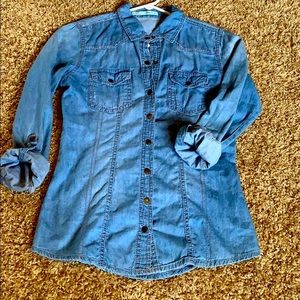 Button up denim shirt